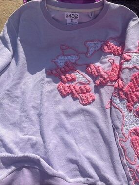 Custom made purple pink princess sweater